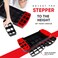 Sparnod Fitness SAS-1000 Aerobic Gym Stepper for Exercise at Home, Adjustable Height, Anti-Skid Surface, Supports up to 225 kg, Compact &amp; Portable, Ideal for Cardio, Strength Training &amp; Pilates Red