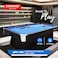 Sparnod Fitness SPT-700 Billiards Pool Table &ndash; Durable MDF Frame, Blue Wool Cloth Surface, Complete Set Included, Easy Assembly, Ideal for Family &amp; Pool Hall Use (7 Feet)