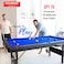 Sparnod Fitness SPT-70 7FT Billiards Pool Table &ndash; Sturdy MDF Construction with Blue Wool Cloth, Complete Set Included, Instant Setup, Foldable Design for Family and Pool Hall Use