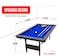 Sparnod Fitness SPT-70 7FT Billiards Pool Table &ndash; Sturdy MDF Construction with Blue Wool Cloth, Complete Set Included, Instant Setup, Foldable Design for Family and Pool Hall Use