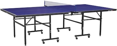 Sparnod Fitness STT-13 Indoor Table Tennis Table   12mm MDF Top with UV Protection   Rust-Proof Steel Frame   Solo Playback Mode   Foldable with Locking Wheels