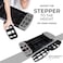 Sparnod Fitness SAS-1000 Aerobic Gym Stepper for Exercise at Home, Adjustable Height, Anti-Skid Surface, Supports up to 225 kg, Compact &amp; Portable, Ideal for Cardio, Strength Training &amp; Pilates (Grey)