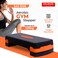 Sparnod Fitness SAS-1000 Aerobic Gym Stepper for Exercise at Home, Adjustable Height, Anti-Skid Surface, Supports up to 225 kg, Compact &amp; Portable, Ideal for Cardio, Strength Training &amp; Pilates Orange