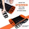 Sparnod Fitness SAS-1000 Aerobic Gym Stepper for Exercise at Home, Adjustable Height, Anti-Skid Surface, Supports up to 225 kg, Compact &amp; Portable, Ideal for Cardio, Strength Training &amp; Pilates Orange