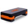 Sparnod Fitness SAS-1000 Aerobic Gym Stepper for Exercise at Home, Adjustable Height, Anti-Skid Surface, Supports up to 225 kg, Compact &amp; Portable, Ideal for Cardio, Strength Training &amp; Pilates Orange