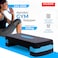 Sparnod Fitness SAS-1000 Aerobic Gym Stepper for Exercise at Home, Adjustable Height, Anti-Skid Surface, Supports up to 225 kg, Compact &amp; Portable, Ideal for Cardio, Strength Training &amp; Pilates (Blue)