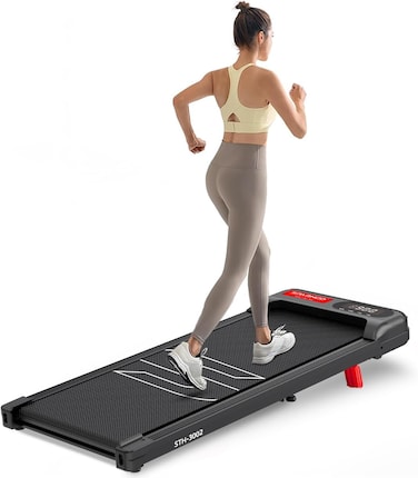 Sparnod Fitness STH-3002 Home Use Walking Pad &amp; Treadmill   Compact, Ultra-Slim, Ready to Use   Shock Absorption   LED Display   Manual Incline   100 Kg Capacity