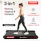 Sparnod Fitness WalkyShaky Walking Pad Treadmill for Home Use Compact 2.5 HP DC Motor Running Machine with Vibration Modes Mini Walkpad 120kg Capacity Cardio Equipment Under Desk Fitness