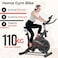 Sparnod Fitness SSB-09B Spin Bike for Home Workout with Belt Drive, 9KG Flywheel, Adjustable Seat &amp; Handlebar, Friction Resistance, LCD Display, Tablet Holder, Max User Weight 110KG (Black)