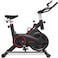 Sparnod Fitness SSB-09B Spin Bike for Home Workout with Belt Drive, 9KG Flywheel, Adjustable Seat &amp; Handlebar, Friction Resistance, LCD Display, Tablet Holder, Max User Weight 110KG (Black)
