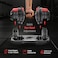 Sparnod Fitness SAD-12.5 Adjustable Dumbbells,12.5kg with 11 Weight Increments (1.5&ndash;12.5kg), One-Hand Quick Adjustment Safety Lock &amp; Storage Rack, Ergonomic Non-Slip Grip, Premium Steel Build