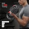 Sparnod Fitness SAD-12.5 Adjustable Dumbbells,12.5kg with 11 Weight Increments (1.5&ndash;12.5kg), One-Hand Quick Adjustment Safety Lock &amp; Storage Rack, Ergonomic Non-Slip Grip, Premium Steel Build