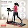 Sparnod Fitness STH-1150 Folding Treadmill with 2.5HP DC Motor, Speed Range 1.0&ndash;14 km/h, Manual Incline, 12 Preset Programs, Bluetooth Speakers, LED Display &amp; Heart Rate Sensor &ndash; Compact, Foldable Design for Home Use
