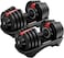 Sparnod Fitness SAD-18_PAIR Adjustable Dumbbells Set of 2 Pair&ndash; 18kg Each with 12Weight Levels (1.5&ndash;18kg), Quick Adjustment Dial, Safety Lock System, Non-Slip Handle, Thickened Base,Full Body Home Gym