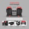 Sparnod Fitness SAD-24_PAIR Adjustable Dumbbells Pair Set (2 x 24kg, Total 48kg) &ndash; 12 Weight Levels (3&ndash;24kg Each), One-Hand Quick Adjust Dial, Safety Lock System, Premium Steel Build with Base Tray