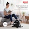 Sparnod Fitness SMB-475 Arm &amp; Leg Mini Exercise Bike with LCD Display, Adjustable Resistance, Portable Under Desk Pedal Exerciser for Home &amp; Office Workout, Compact Steel Frame, 120kg Capacity
