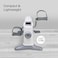 Sparnod Fitness SMB-525 Arm &amp; Leg Mini Exercise Bike with LCD Display, Adjustable Resistance, Portable Under Desk Pedal Exerciser for Home &amp; Office Workout, Compact Steel Frame, 120kg Capacity