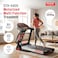
Sparnod Fitness STH-4400 Motorised Multifunction Foldable Treadmill for Home Use, 5HP Peak Motor, 1&ndash;14 km/h Speed, 15% Auto Incline, 12 Preset Programs, LED Display, USB/Bluetooth, 120 kg Capacity
