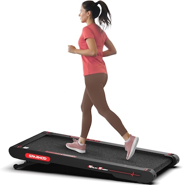 Sparnod Fitness WalkyShaky 2.0 PRO Walking Pad Treadmill For Home Use, 3HP Motor, 3&ndash;6 km/h Speed, 10% Manual Incline, LCD Display, Remote Control, 150kg Max User Weight
