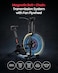 Sparnod Fitness SAB-12 Commercial Air Bike &ndash; Magnetic Belt &amp; Chain Drive, 216 Programs, Interval Console, Adjustable Ergonomic Seat, Heart Rate Sensor, Heavy-Duty Steel Frame,150KG Capacity