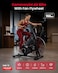 Sparnod Fitness SAB-13 Commercial Air Bike &ndash;Fan Flywheel, 165 Pre-Set Programs, Interval Console, Adjustable Ergonomic Seat, Heart Rate Sensor, Heavy-Duty Steel Frame, 150KG Capacity