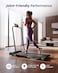 
Sparnod Fitness x Saqr Fitness Walking Pad Treadmill with Handlebar, 1&ndash;10 km/h Speed Shock-Absorption Running Surface, LED Display, Phone &amp; Tablet Holder, for Home &amp; Office Use, 90 kg Max User Weight