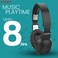 Intex Staunch Rock 100 Over The Ear Bluetooth Wireless Headphone with Deep Bass Sound (Black Silver)