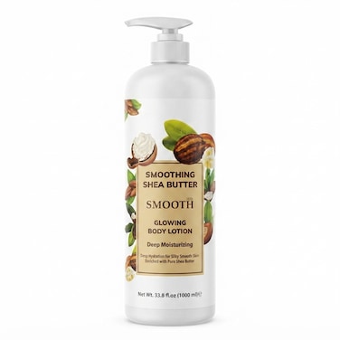 Feah Smooth Shea Butter Body Lotion   Nourishing Moisturizer   1000ml