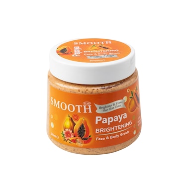 Feah Smooth Papaya Face &amp; Body Scrub   Exfoliating Skin Scrub   500ml
