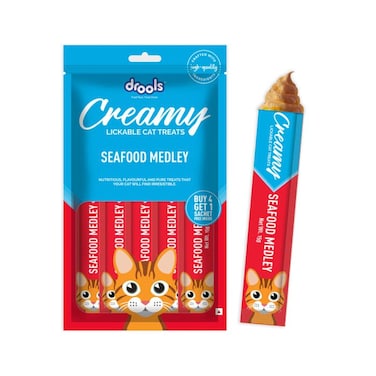 Drools Creamy Seafood Medley Sticks 5 X 15g