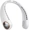 Neck Fan - Bladeless Portable Neck Fans, with LED Display, 4 Speeds, 5000mAh Personal Wearable, USB Rechargeable Cooling, Travel Gifts for Men, Women (White)