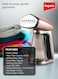 IMPEX Handheld Garment Steamer Portable Garment Steamer With Handheld Steam Iron, Quick Heat, Types Of Clothes 260 ml 1640 W GSM 6014 Ivory