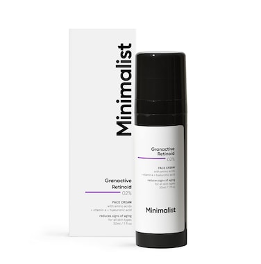 Minimalist 2% Retinoid Anti Aging Night Cream for Wrinkles &amp; Fine Lines, Improves Skin Elasticity, Stimulates Collagen Production for Radiant &amp; Glowing Skin, 1 Fl Oz / 30 ml
