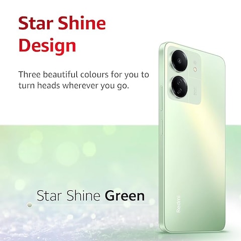 Redmi 13C Dual SIM Starshine Green 6GB RAM 128GB 4G - Indian Version