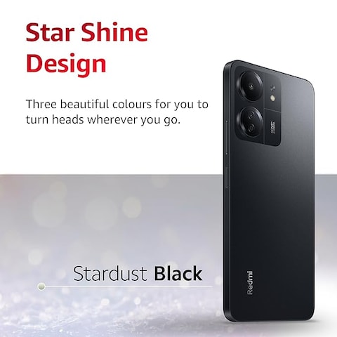 Redmi 13C Dual SIM Stardust Black 8GB RAM 256GB 4G - Indian Version