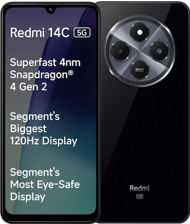 REDMI 14C  5G 4GB RAM ,128GB ROM , BLACK