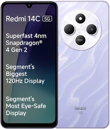 REDMI 14C  5G 4GB RAM ,128GB ROM ,  STARDUST PURPLE
