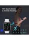 RS4 Plus Smartwatch Retina AMOLED HD Display 105 Sports Mode SpO2 Heart Rate Metal Magnetic strap Silver