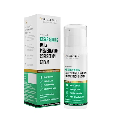 Dr. Sheth's Kesar &amp; Kojic Daily Pigmentation Correction Cream - 30 gm