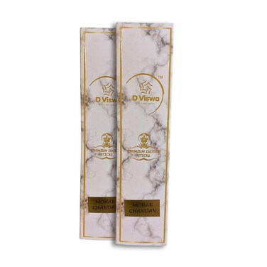 D Viswa Mohak Chandan Premium Agarbatti 30 Pieces Set Of 2