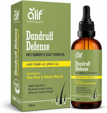 Tea Tree Anti-Dandruff Scalp Oil &ndash; Helps Reduce Flakes, Itching &amp; Dryness, Scalp Nourishing Treatment, Made in UAE, 100 ML