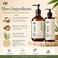 Hair Strengthening Rice Water Shampoo &amp; Leave-In Conditioner with Keratin (Veg Source), Reduces Hair Breakage &amp; Thinning, Sulfate &amp; Paraben Free, Made in UAE