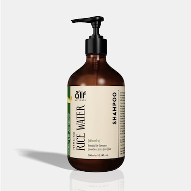 Rice Water &amp; Keratin Shampoo &ndash; Strengthens Hair, Reduces Breakage &amp; Thinning, Improves Volume, Sulfate &amp; Paraben Free &ndash; Made in UAE - 300 ml