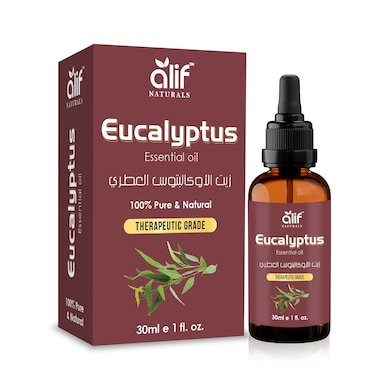 زيت الأوكالبتوس العطري من أليف ناتشورالز – درجة علاجية ممتازة، زيت أوكالبتوس نقي 100% للعلاج بالروائح والعناية بالبشرة والصحة   1 أونصة سائلة





