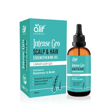 Rosemary Grow Hair &amp; Scalp Oil &ndash; Hair Fall Control, Scalp Strengthening &amp; Hair Growth Oil &ndash; Anti Hair Thinning Treatment &ndash; Made in UAE &ndash; 100 ML