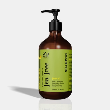 Tea Tree Dandruff Hair Treatment Shampoo &ndash; Flake Control, Cooling Relief &amp; Deep Cleansing, Sulfate &amp; Paraben Free   Made in UAE   300 ml