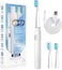 Seago Electric Toothbrush for Adults, with 3 Brush Heads and 4 Modes, Rechargeable Sonic Toothbrush One Charge for 30 Days, Travel Electric Toothbrushes with 2 Mins Timer White

