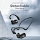 Noise Pure Pods, Open Ear Wireless Buds with detachable Neckband, 80 Hr Playtime, Instacharge, Quad Mic with ENC, Sweat Resistant, Ultimate Comfort, Perfect for Sports, 1 Year Warranty (Power Black)
