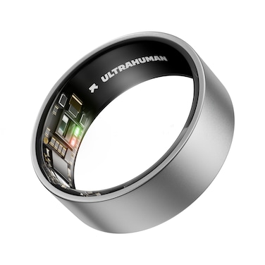 ULTRAHUMAN Ring AIR &ndash; Sleep and Fitness Tracker, Smart Ring for Men and Women, No app fee for Standard Features, Up to 6 Days Battery Life (Raw Titanium, Size 13)