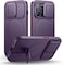 Suritch Magnetic Case Compatible with iPhone 14 Pro, ShockProof Protective Cover with Slide Camera Cover and Adjustable Kickstand(PURPLE)